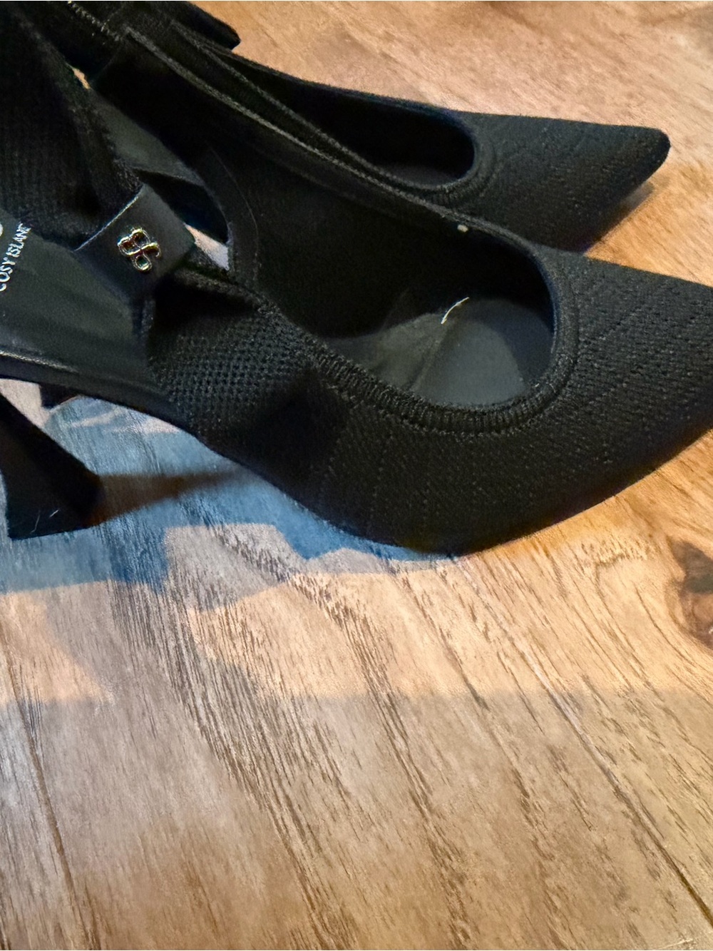 Cosy island Everlush BowKnit Pointed Slingback Heels New In Box - Picture 3 of 9
